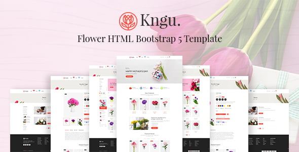 Kngu – Flower HTML Bootstrap 5 Template