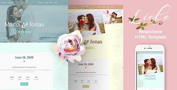 Liebe – Responsive HTML Wedding Template