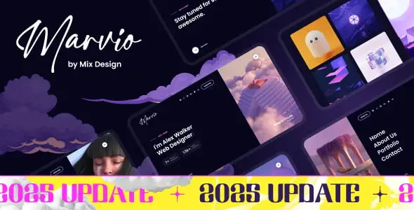 Marvio – Coming Soon & Portfolio Template HTML