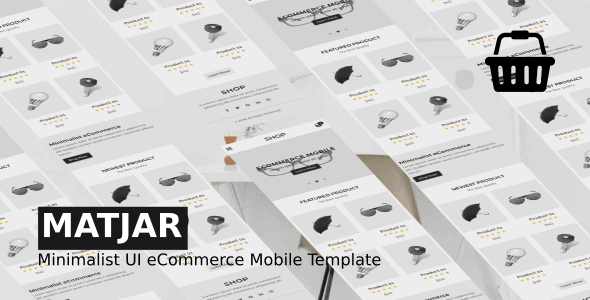 Matjar – Minimalist UI eCommerce Mobile Template HTML