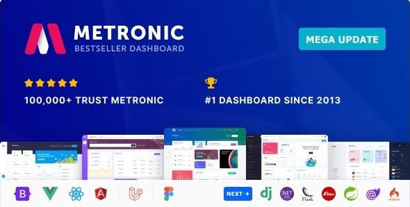 Metronic – Bootstrap 4-5 HTML, VueJS, React, Angular 11 & Laravel Admin Dashboard Template