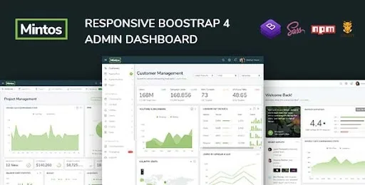 Mintos – Responsive Bootstrap 4 Admin Dashboard Template HTML