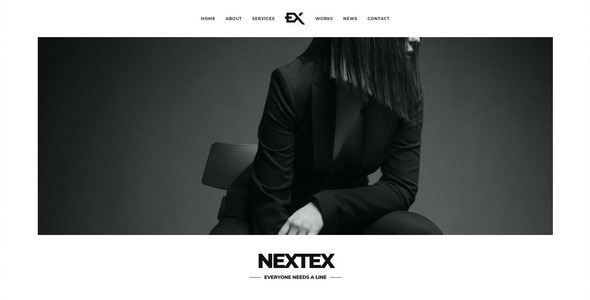Nextex – One Page Photography Portfolio Template HTML