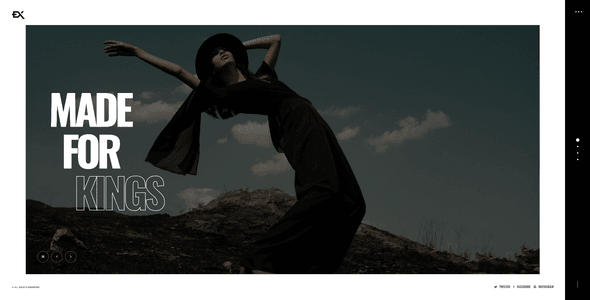Nikex – One Page Portfolio Template HTML