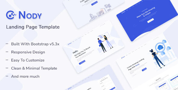 Nodiy – Landing Page Template HTML