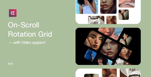 On-Scroll Rotation Grid For Elementor WordPress Plugin