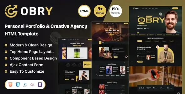 Obry – Personal Portfolio & Creative Agency HTML Template