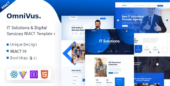 Omnivus – IT Solutions & Services React JS Template