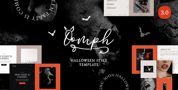 Oomph – Halloween Style Coming Soon & Landing Page Template HTML
