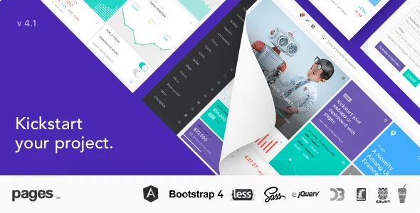 Pages – Admin Dashboard Template with Angular 6, Bootstrap 4 & HTML
