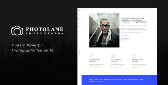 Photolane – Photography HTML Template