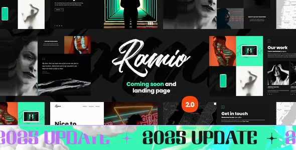 Ramio – Clean Coming Soon and Landing Page Template HTML
