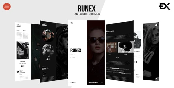 Runex – One Page Portfolio Template HTML