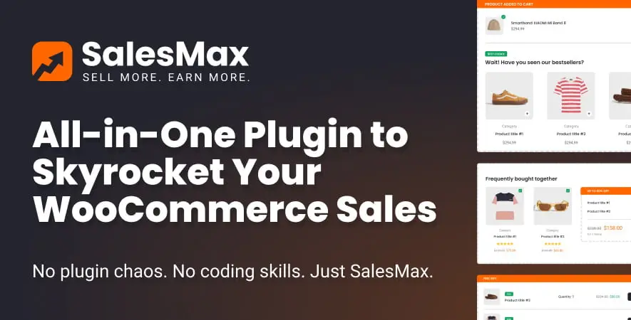 SalesMax – Woocommerce Plugin to Boost Sales (Upsells & Discount) Wodpress