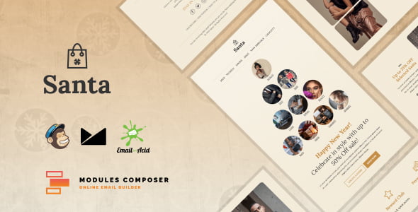 Santa – E-commerce Responsive Email HTML Template