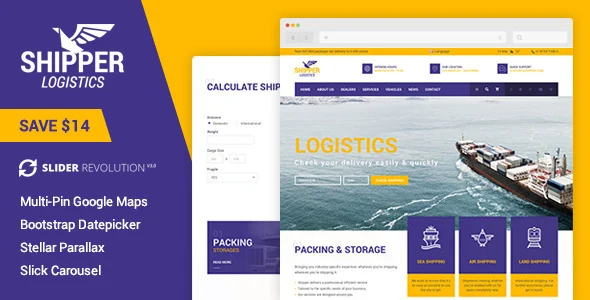 Shipper Logistic – Transportation HTML Template