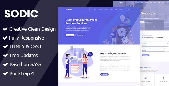 Sodic – Multi-Purpose OnePage Template HTML
