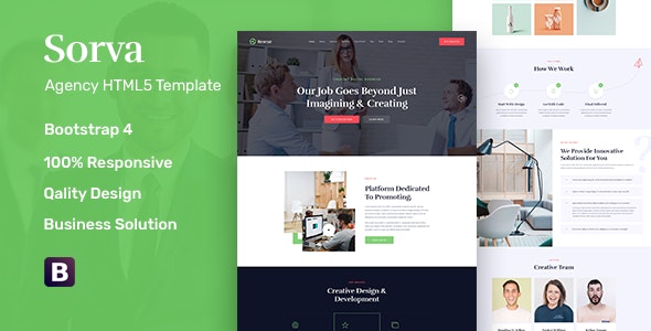 Sorva – Agency Landing Page HTML5 Template