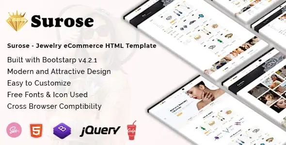 Surose – Jewelry eCommerce HTML Template