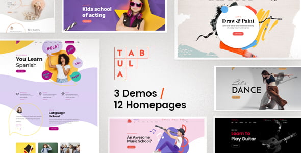 Tabula – Art, Music & Language School WordPress Theme