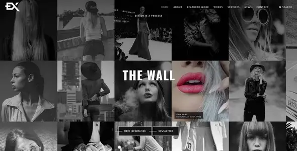 The Wall – Photography Portfolio Template HTML