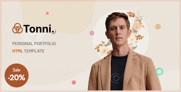 Tonni – Personal Portfolio HTML Template