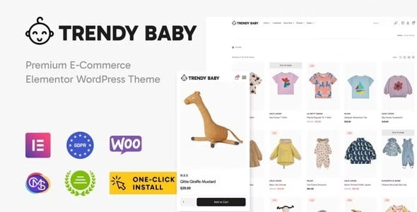 Trendy Baby – Children and Kids Store WordPress Theme