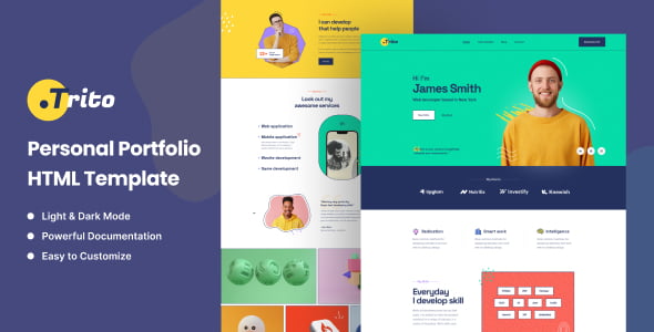 Trito – Personal Portfolio HTML Template