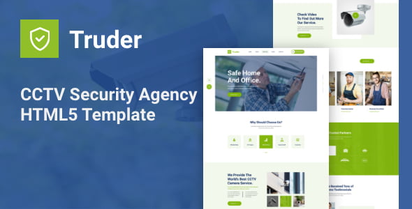 Truder – CCTV Security Service Agency HTML Template