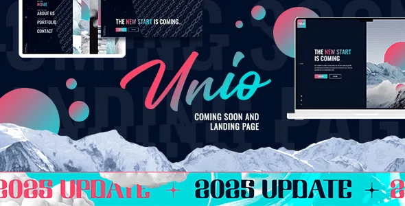 Unio – Coming Soon & Landing Page Template HTML