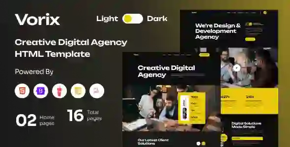 Vorix – Creative Digital Agency HTML Template