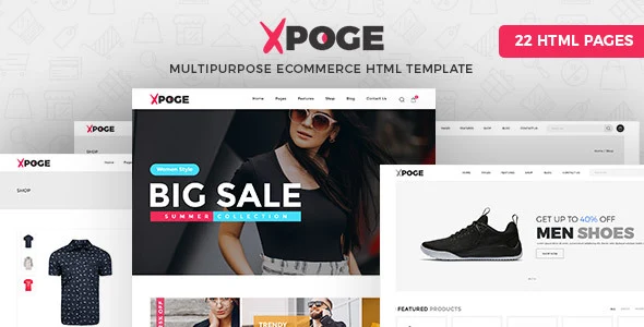 Xpoge – Multipurpose ECommerce HTML Template