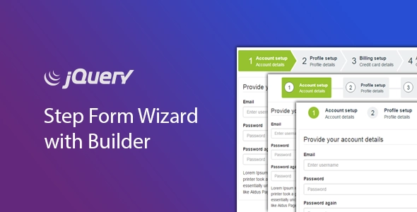 jQuery Step Wizard with Step Form Builder – Timon Step Form Template HTML