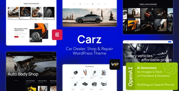 Carz – Car Dealer, Shop & Repair WordPress Theme